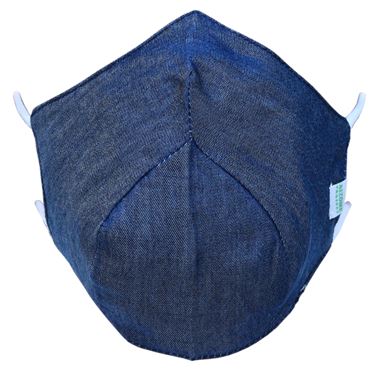 image of AIZOME PROTECT- DOUBLE LAYERED COTTON DENIM MASKS -PACK OF 5 - APRO-12641-C5