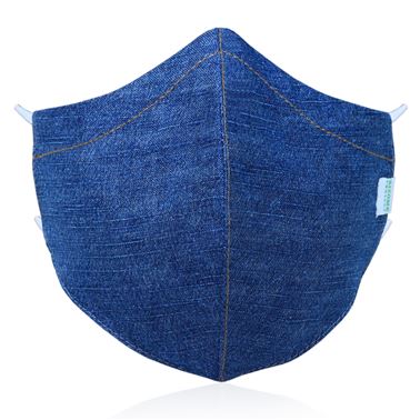 image of AIZOME PROTECT- DOUBLE LAYERED COTTON DENIM MASKS -PACK OF 3 - APEL-12541-C3